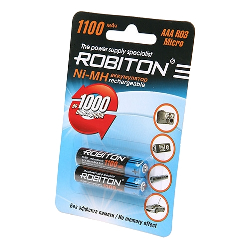 Аккумулятор AAA Robiton 1100 mAh BL2 (2/50)