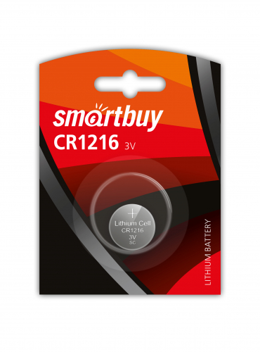 Батарейка Smartbuy CR1216 3V BL1 (1/12)