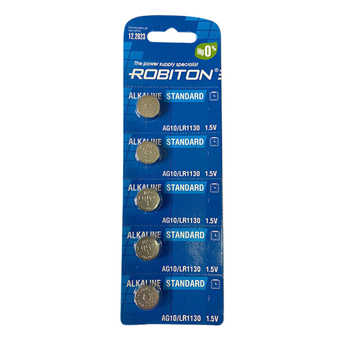 Батарейка Robiton AG10 BL5 (5/100)