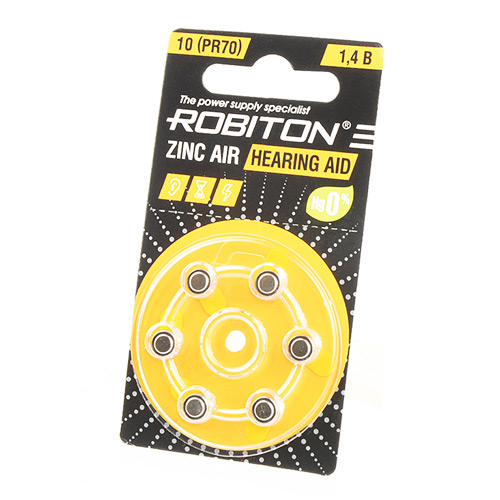 Батарейка Robiton ZA10 (230) BL6 (6/60)