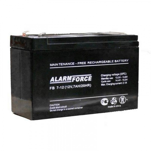 Аккумулятор 12v- 7Ah Alarm Force, Alfa Battery FB 7-12 (1/8)