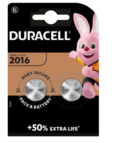 Батарейка Duracell CR2016 BL2 (2/20)