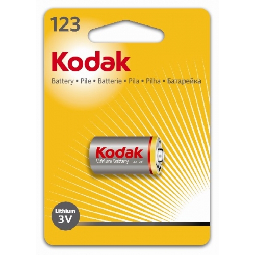 Батарейка Kodak Max CR123A BL1 (1/6/12)