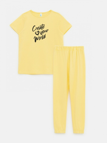 Пижама детская для девочек Tami 20214280011 желтый