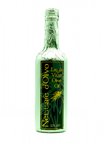 Масло оливковое EXTRA VIRGIN НЕфильтрованное Nettare D'Olivo 500 мл в зеленой бумаге