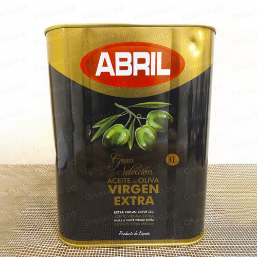 Масло оливковое EXTRA VIRGIN Abril 3 л ж/б