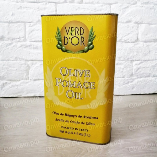 Масло оливковое рафинированное Pomace Olive Oil Verd'dor 3 л