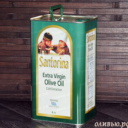 Масло оливковое EXTRA VIRGIN Santorina 4 л