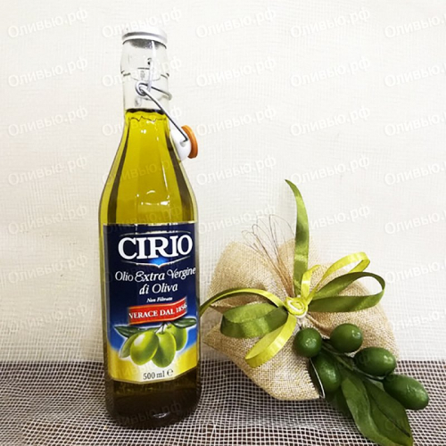 Масло оливковое EXTRA VIRGIN НЕфильтрованное Cirio 500 мл Costolata