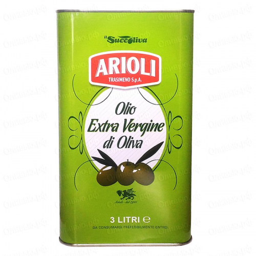 Масло оливковое EXTRA VIRGIN Trasimeno 3 л ж/б
