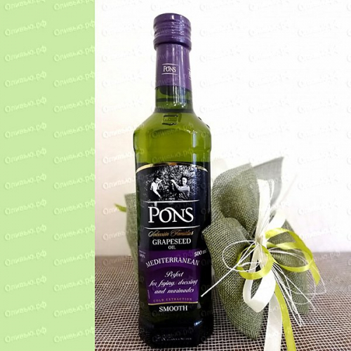 Масло из виноградных косточек рафинированное Pons 500 мл