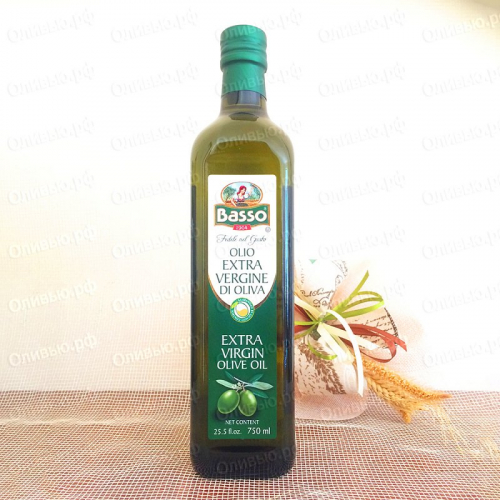 Масло оливковое EXTRA VIRGIN Basso 750 мл Maraska