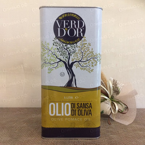 Масло оливковое рафинированное Pomace Olive Oil Verd'dor 5 л