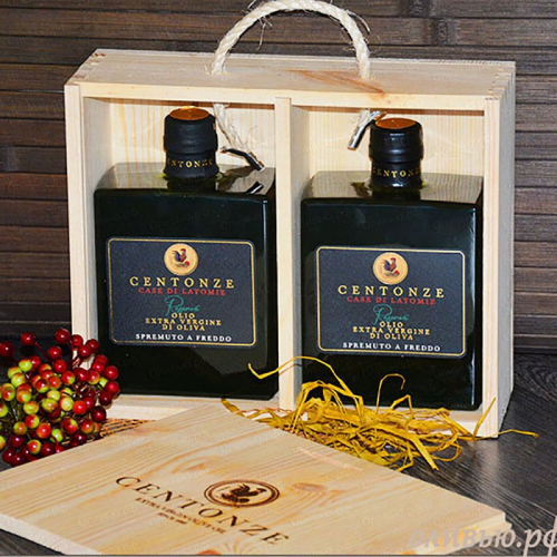 Набор: оливковое масло EXTRA VIRGIN Centonze – CASE DI LATOMIE 2*500 мл