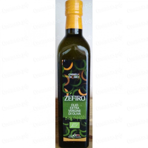 Масло оливковое EXTRA VIRGIN Organic 100% Italian Zefiro 500 мл Marasca