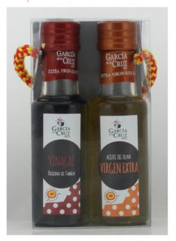 Набор Garcia De La Cruz Spanish: масло оливковое EXTRA VIRGIN + уксус бальзамический 2*125 мл