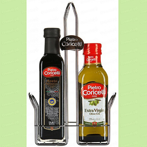 Набор Pietro Coricelli: масло оливковое EXTRA VIRGIN + уксус бальзамический 2*250 мл