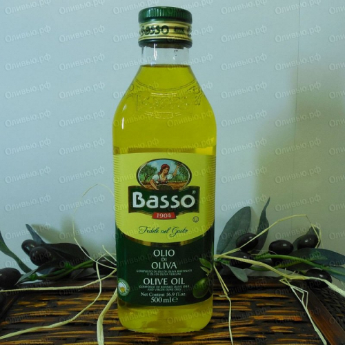 Масло оливковое Pure Olive Oil Basso 500 мл
