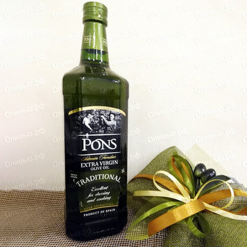 Масло оливковое EXTRA VIRGIN Traditional Pons 1 л