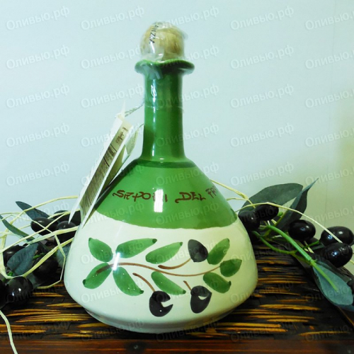 Масло оливковое EXTRA VIRGIN НЕфильтрованное Antichi Sapori 500 мл Amfora Green