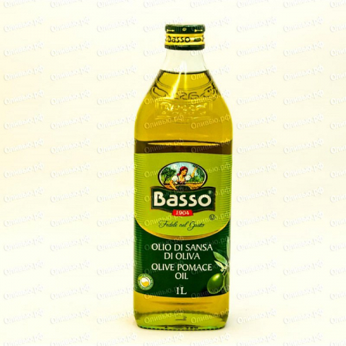 Масло оливковое рафинированное Pomace Olive Oil Basso 1 л