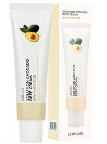 Крем для лица с экстрактом авокадо питательный LEBELAGE SOLUTION AVOCADO DEEP CREAM 50мл