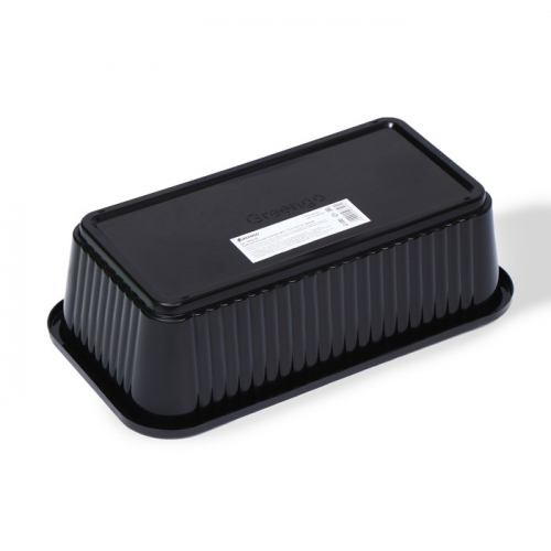 Ящик для рассады, 28.5 × 15.5 × 8.5 см, 2,5 л, чёрный, Greengo