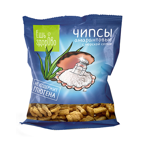 Чипсы амарантовые с солью