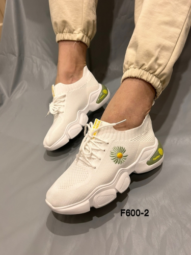 Aborino (Fashion) T-F600-2Z Кроссовки бел текстиль