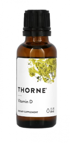 Thorne Research, витамин D в жидкой форме, 30 мл (1 жидк. унция)