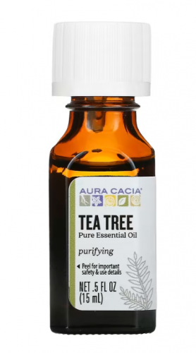 Aura Cacia, чистое эфирное масло, чайное дерево, 15 мл (5 жидк. унций)