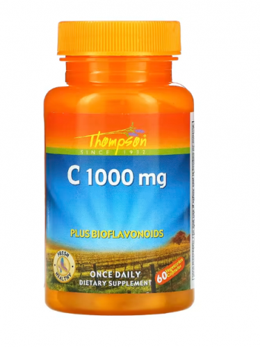 Thompson, Витамин С, 1000 мг, 60 капсул