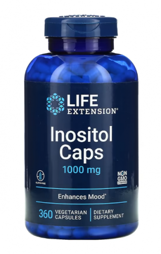 Life Extension, инозитол, 1000 мг, 360 вегетарианских капсул