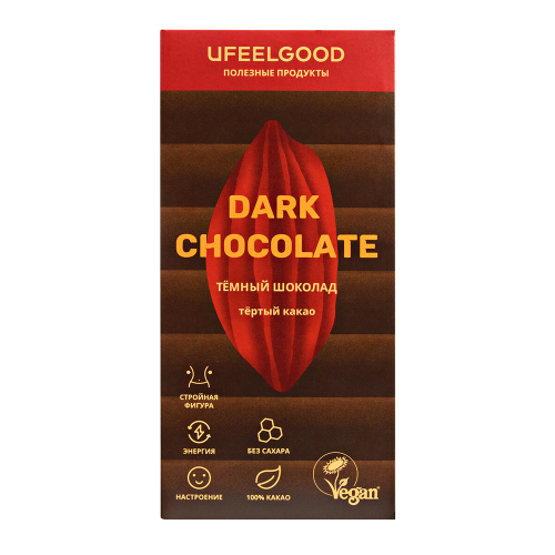 Какао плитка (100% шоколад, без сахара)