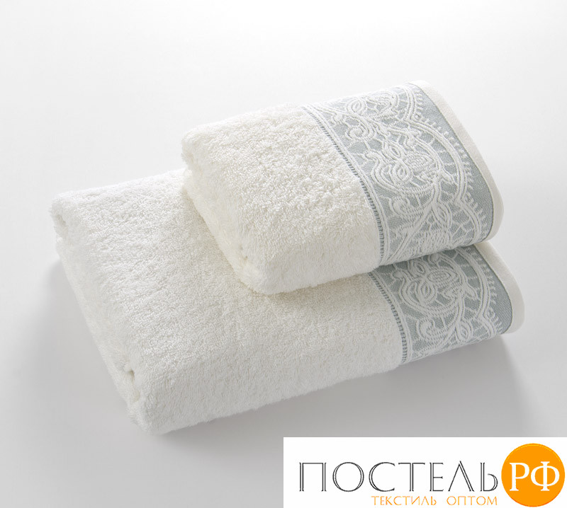 АжрКр7014055 Ажур крем 70*140 махровое полотенце Г/К 550 г