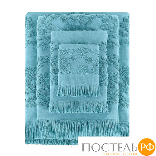 Полотенце Arya С Бахромой 70X140 Isabel Soft Аква