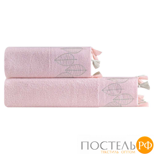 Полотенце Arya с Вышивкой 70X140 Sophia Розовый