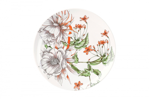 Тарелка обеденная Тропические цветы, 27,5 см, 60471