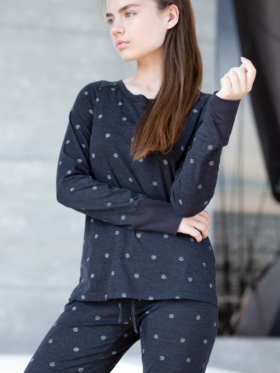 735 1050р Opium Home&Sleepwear футболка с длинным рукавом женская M-58