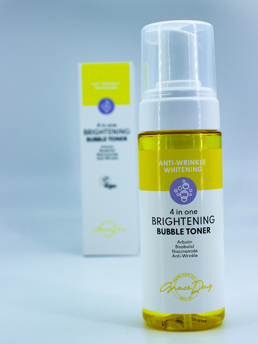 GRACE DAY - ПУЗЫРЬКОВЫЙ ТОНЕР ДЛЯ ЛИЦА ОСВЕТЛЯЮЩИЙ 4 IN ONE BRIGHTENING BUBBLE TONER, 150 ML