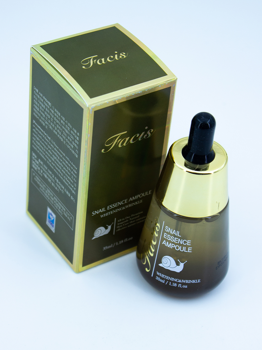 JIGOTT - СЫВОРОТКА ДЛЯ ЛИЦА С СЕКРЕТОМ УЛИТКИ FACIS SNAIL ESSENCE AMPOULE, 35 ML