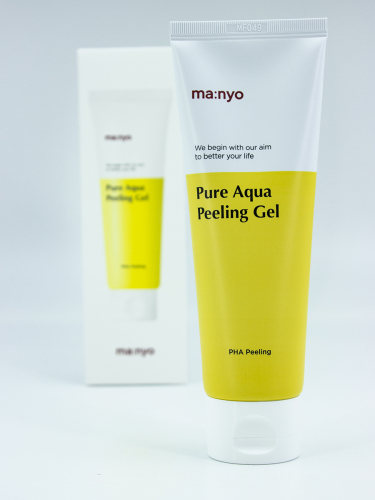 MANYO - ПИЛИНГ-ГЕЛЬ ДЛЯ ЛИЦА С PHA-КИСЛОТОЙ ДЛЯ СИЯНИЯ КОЖИ PURE AQUA PEELING GEL, 120 ML