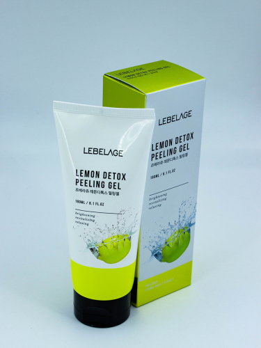 LEBELAGE - ПИЛИНГ-ГЕЛЬ ДЛЯ ЛИЦА С ЛИМОНОМ LEMON DETOX PEELING GEL, 180 ML