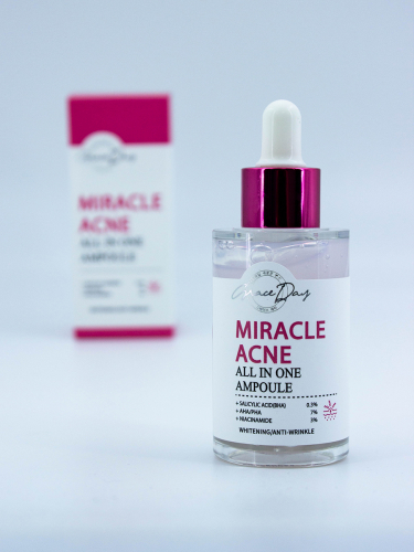 GRACE DAY - СЫВОРОТКА ДЛЯ ЛИЦА ДЛЯ ПРОБЛЕМНОЙ КОЖИ MIRACLE ACNE ALL IN ONE AMPOULE, 50 МЛ.