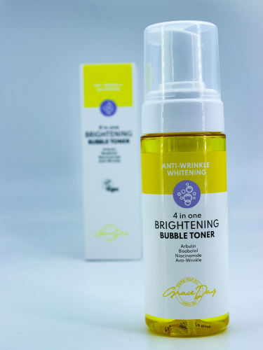 GRACE DAY - ПУЗЫРЬКОВЫЙ ТОНЕР ДЛЯ ЛИЦА ОСВЕТЛЯЮЩИЙ 4 IN ONE BRIGHTENING BUBBLE TONER, 150 ML