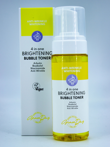 GRACE DAY - ПУЗЫРЬКОВЫЙ ТОНЕР ДЛЯ ЛИЦА ОСВЕТЛЯЮЩИЙ 4 IN ONE BRIGHTENING BUBBLE TONER, 150 ML