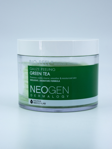 NEOGEN - ПИЛИНГ - ПЭДЫ ДЛЯ ЛИЦА С ЭКСТРАКТОМ ЗЕЛЕНОГО ЧАЯ  DERMATOLOGY BIO -PEEL GAUZE PEELING GREEN TEA, 30 ШТ.