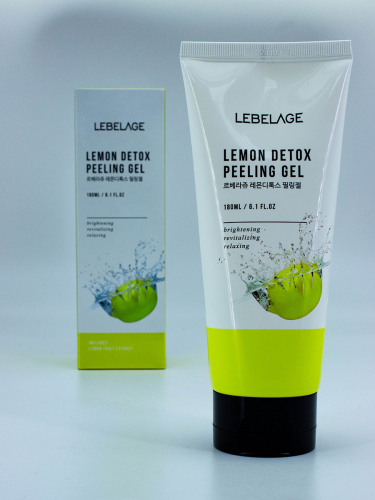 LEBELAGE - ПИЛИНГ-ГЕЛЬ ДЛЯ ЛИЦА С ЛИМОНОМ LEMON DETOX PEELING GEL, 180 ML