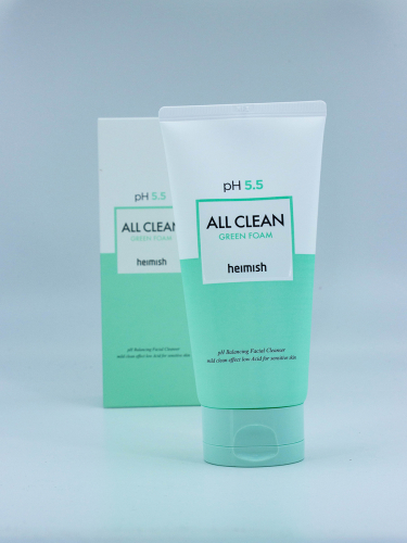 HEIMISH - ПЕНКА ДЛЯ УМЫВАНИЯ С НЕЙТРАЛЬНЫМ рН ALL CLEAN GREEN FOAM pH 5.5, 150 МЛ.