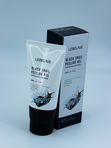 LEBELAGE - ПИЛИНГ-ГЕЛЬ ДЛЯ ЛИЦА С ЭКСТРАКТОМ ЧЕРНОЙ УЛИТКИ BLACK SNAIL PEELING GEL, 180 ML